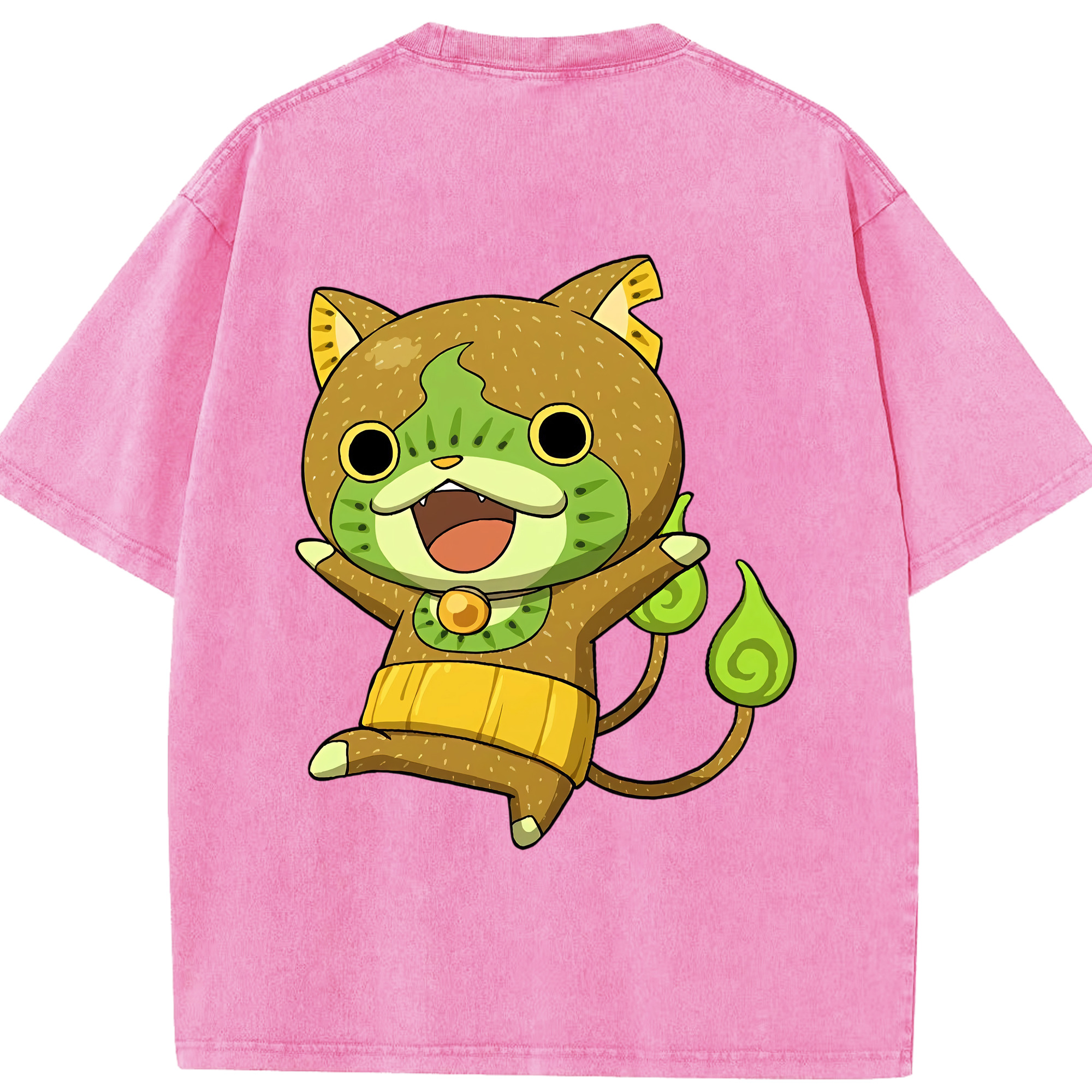 （画像用） 妖怪ウォッチ Yo-kai Watch 綿100% ヴィンテージ風 半袖Tシャツ（背面プリント）